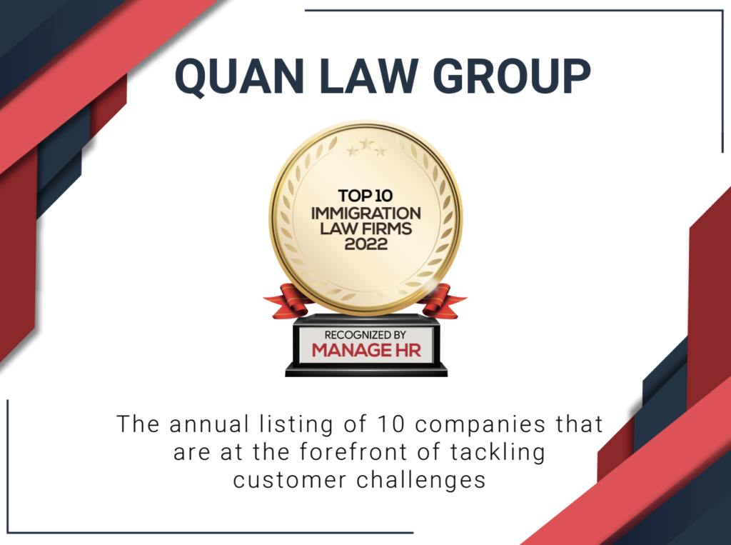 Quan Law Group Manage HR Magazine 2022 Award